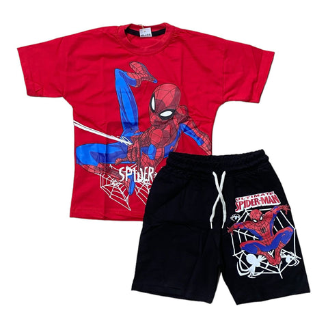 Spiderman Shorts Set