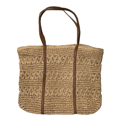 Rectangular Straw Beach Bag