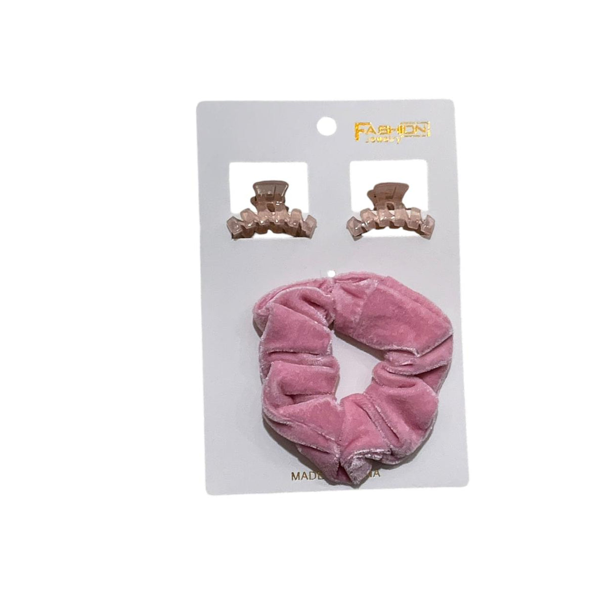 Simple Hair Clips & Scrunchie Set