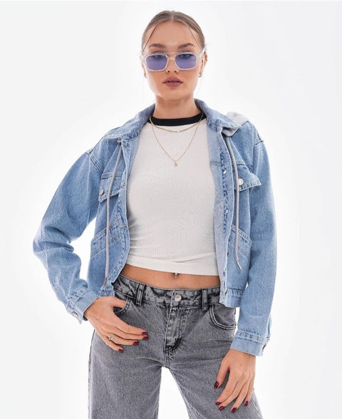 Hooded Jeans Jacket