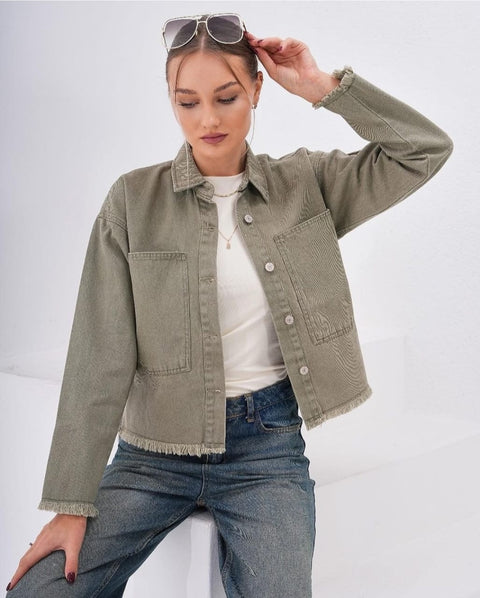Front Pocket Jeans Jacket