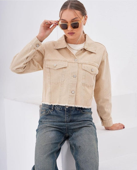 Front Pocket Jeans Jacket