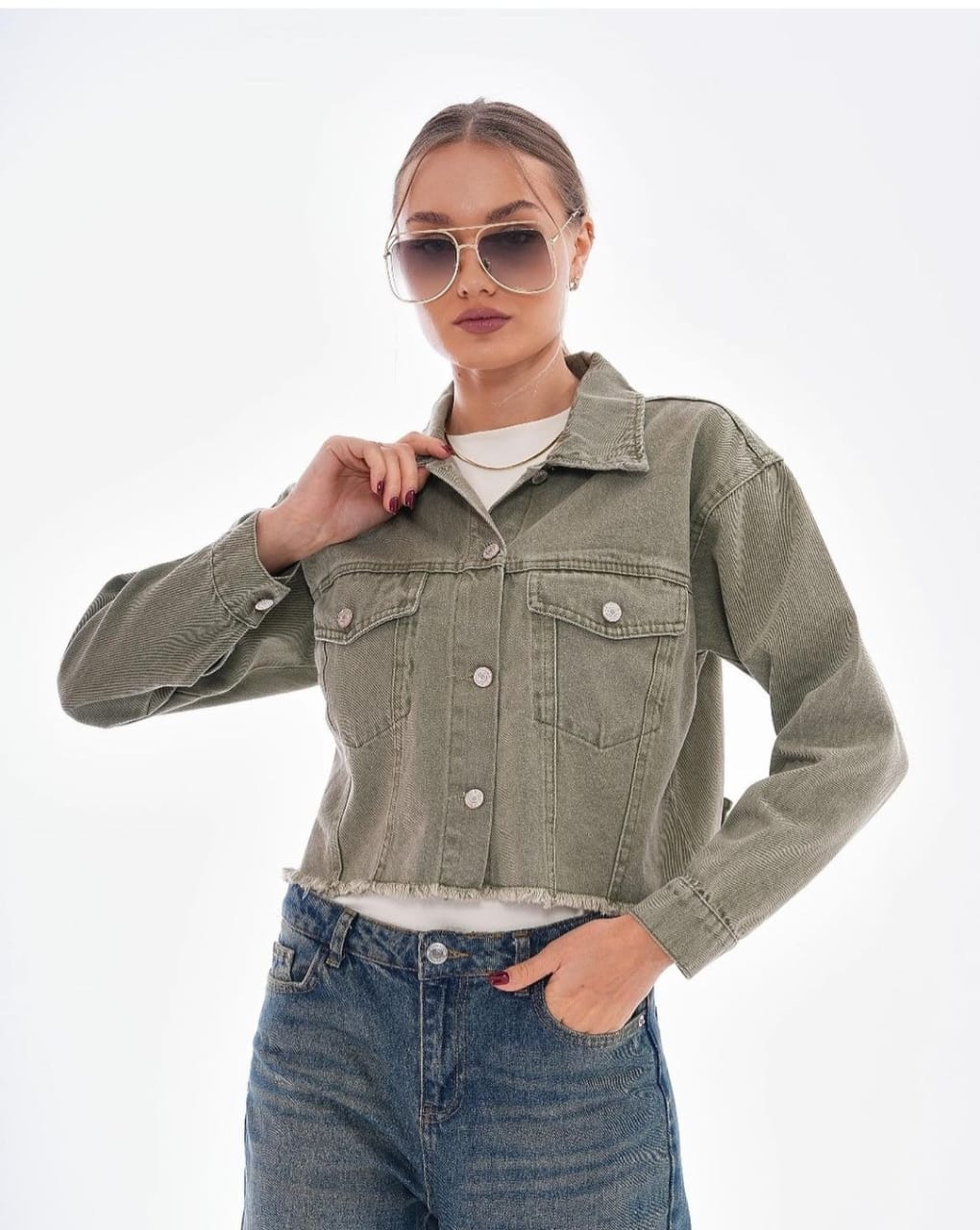 Front Pocket Jeans Jacket
