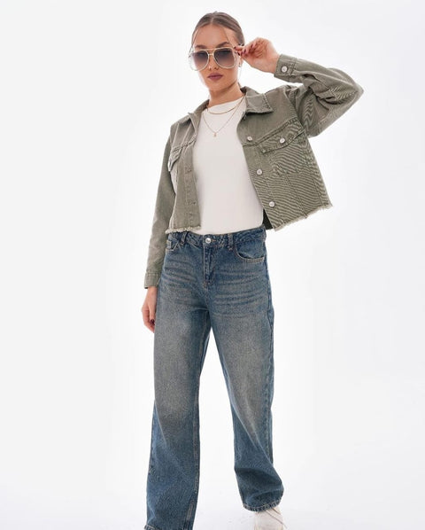 Front Pocket Jeans Jacket