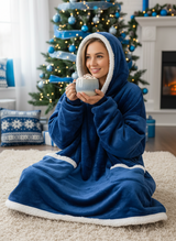 Blue Hooded Blanket