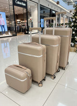 Beige 4-Piece Luggage Set