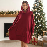 Red Hooded Blanket