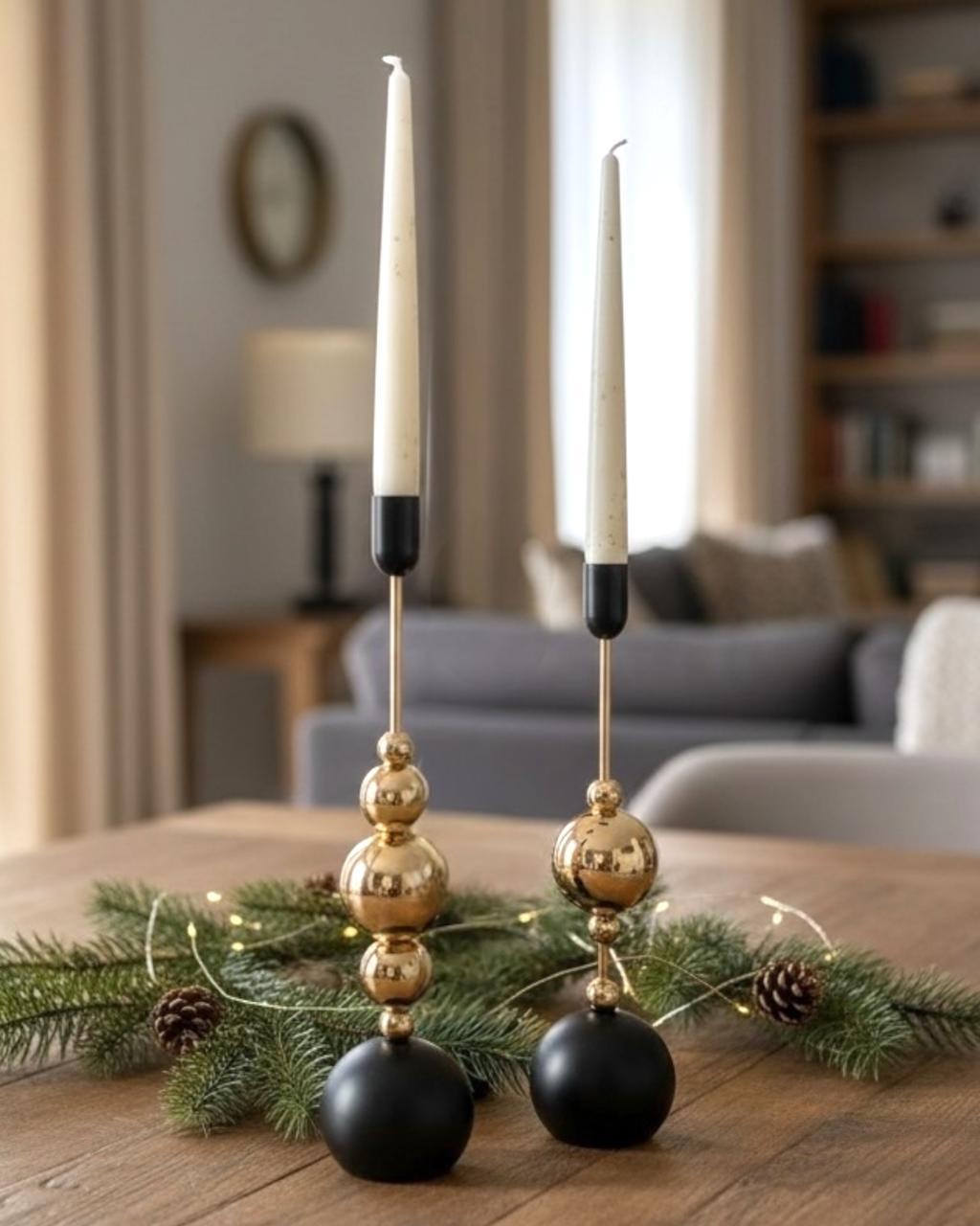 Black CandleStick Set