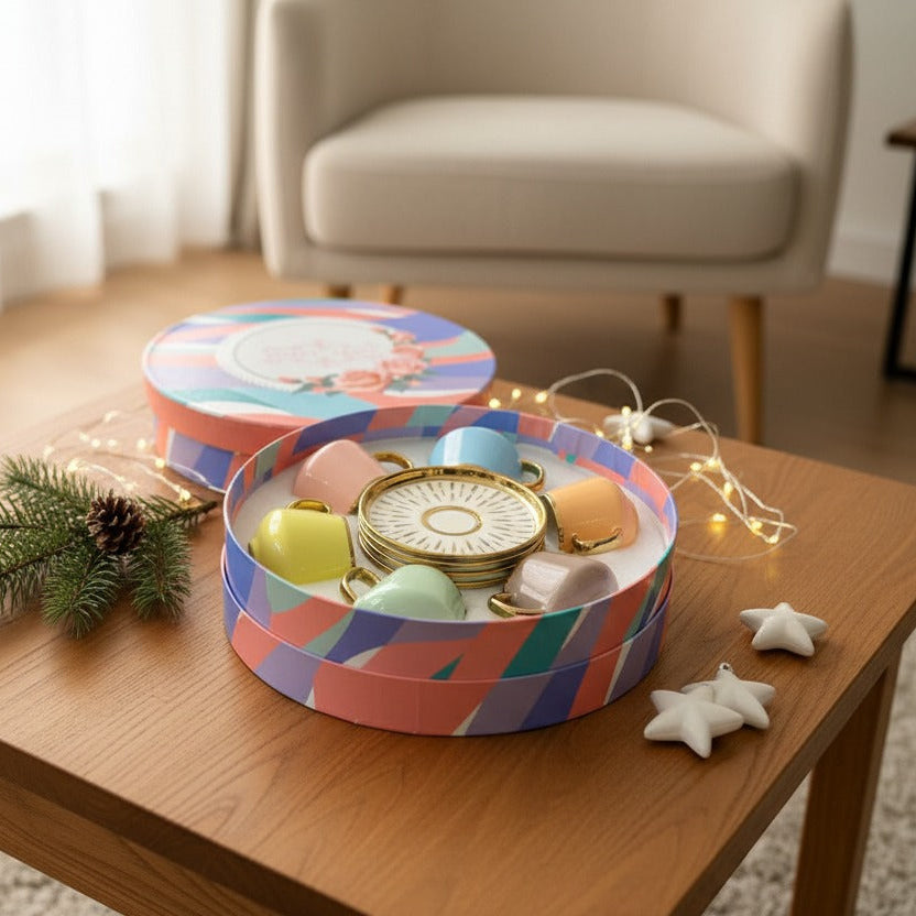 Pastel Coffee Cups Set