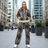 Woman Leopard Print Set