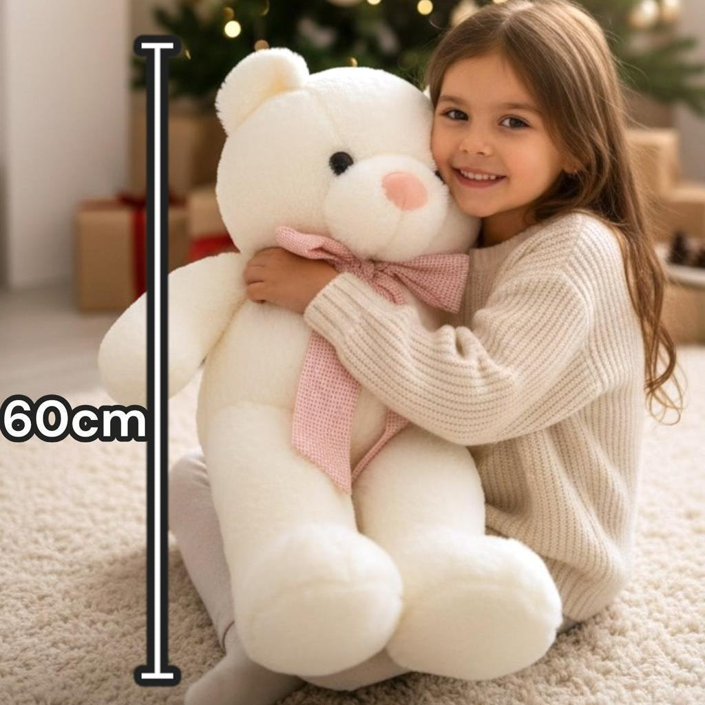 60cm White Teddy Bear