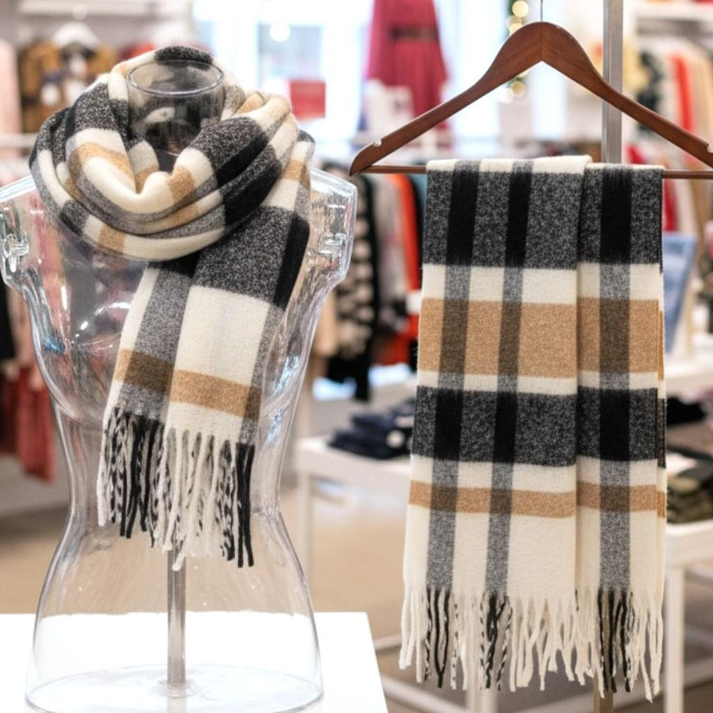 Plaid Winter Scarf