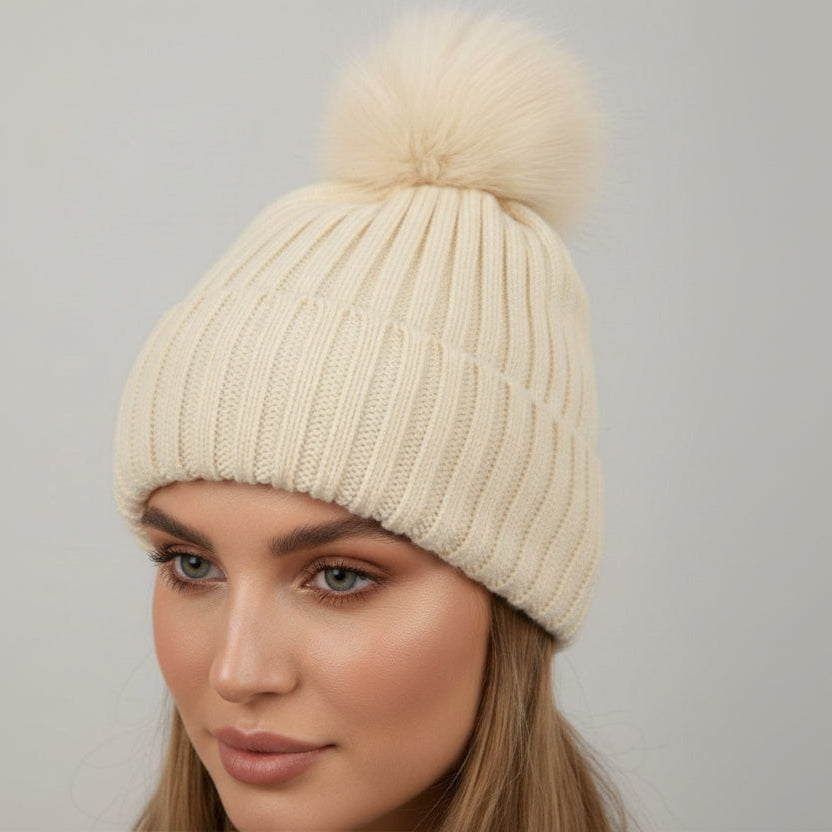 Beige Beanie