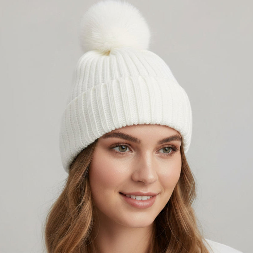 White Beanie