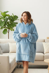 Blue Hooded Blanket