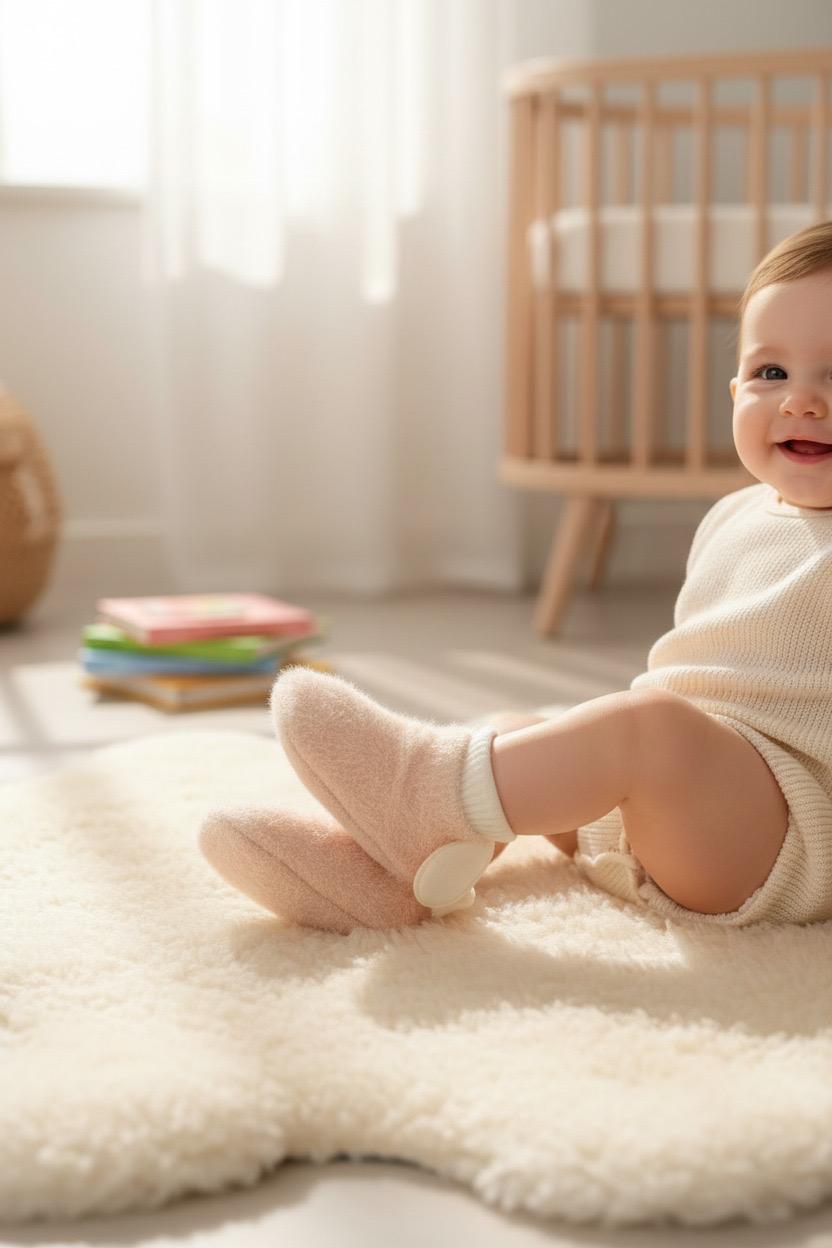 Light Pink Angel Wings Newborn Socks