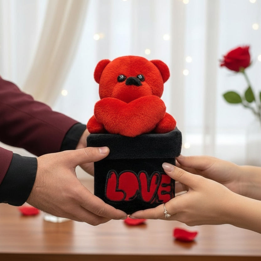 Valentines Bear With Box