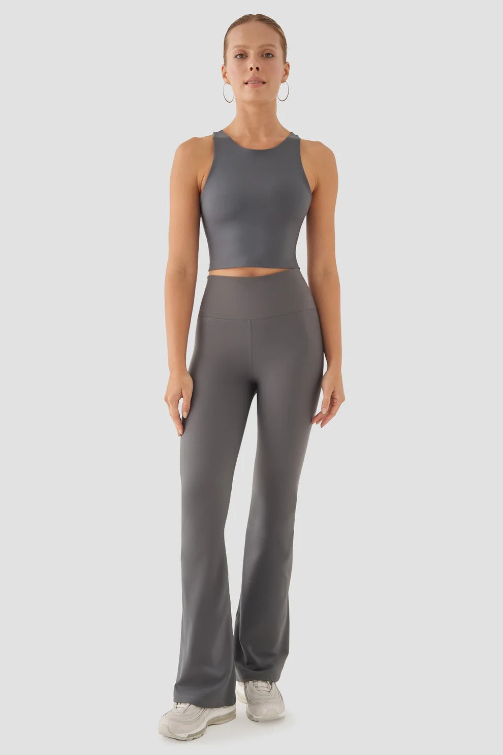 Grey Flare Leggings