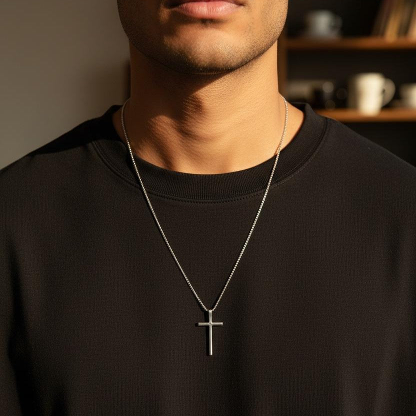 Silver Cross Necklace