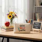 Teach love inspire pouch