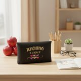 Teaching is a work of heart pouch