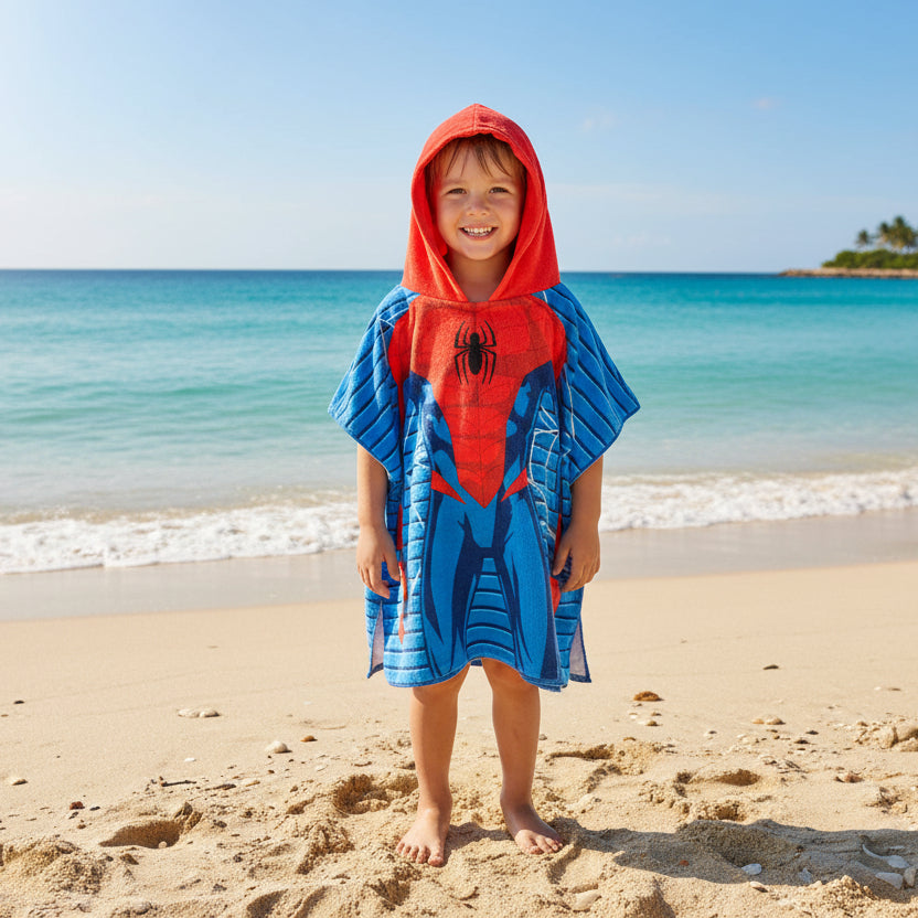 Blue Spiderman Poncho