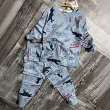 Blue Dino PJ Set