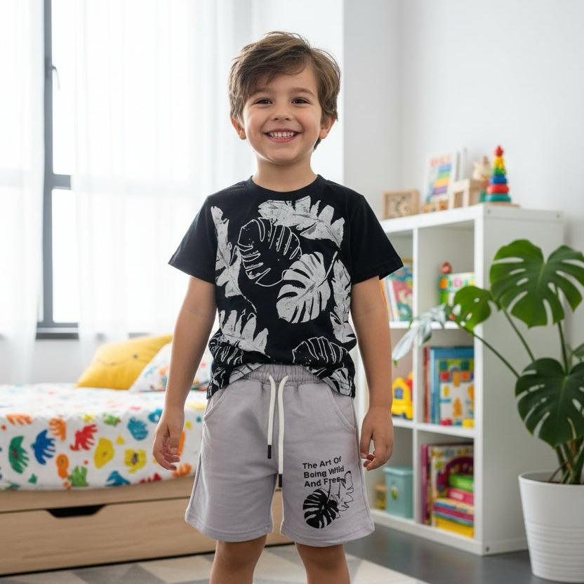 Grey Tropical Summer Set