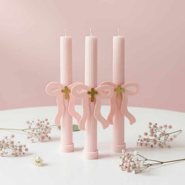 Bow Pillar Candle