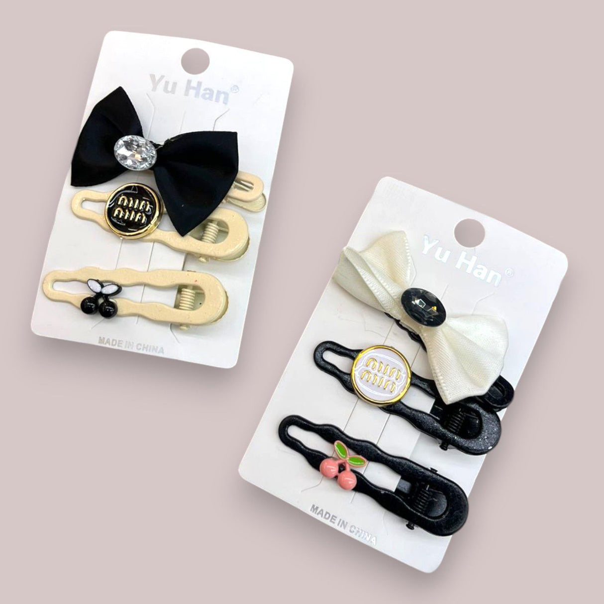 Elegant Bow Hairpin Set