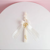 Custom Lace Zigzag Candle