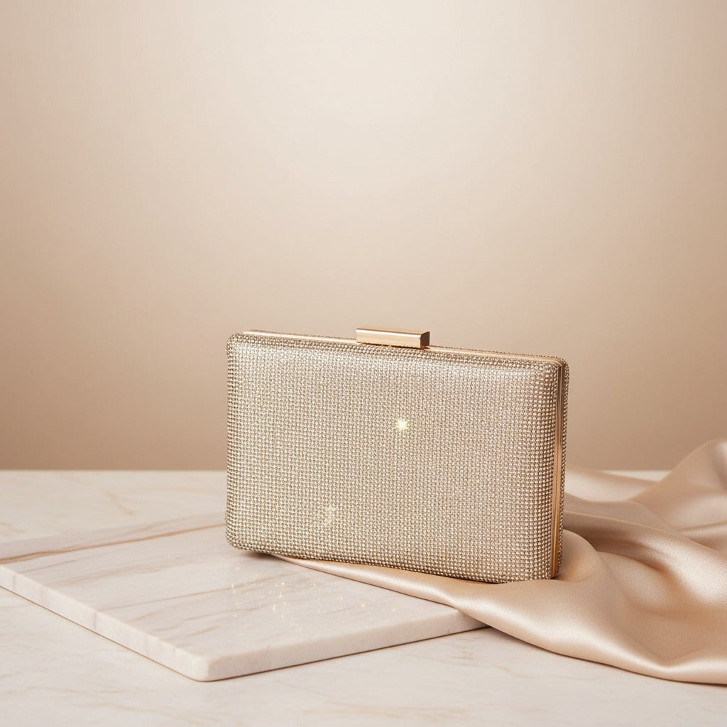 Gold Midnight Glam Clutch