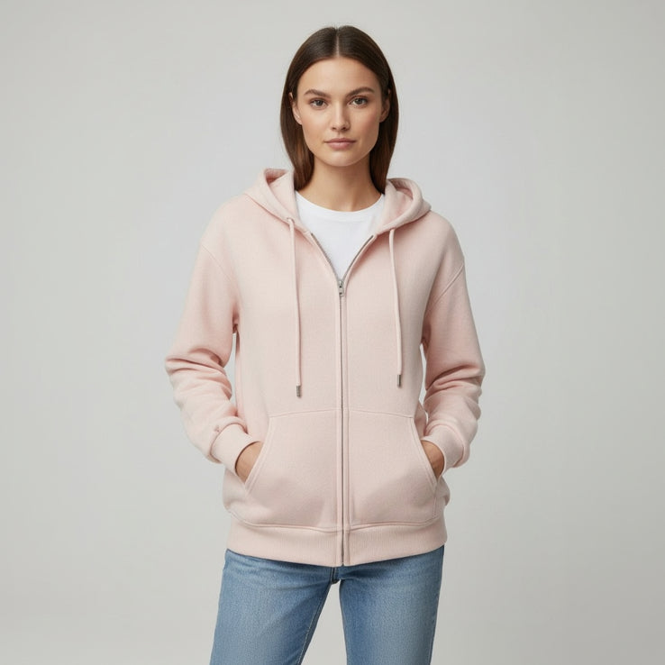 Pink Zip Hoodie