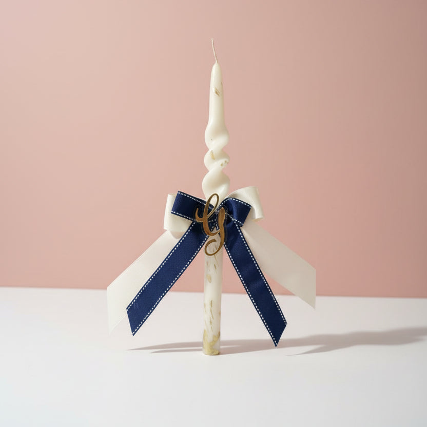 Custom Initial Twist Candle