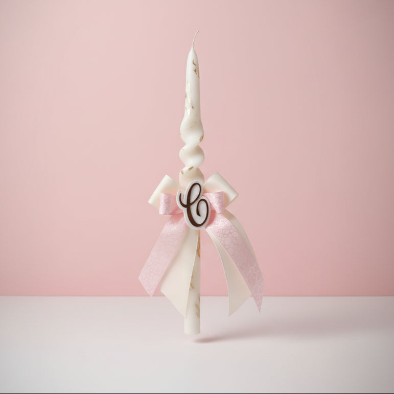 Custom Pink Twist Candle