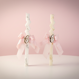 Custom Pink Bow Candle