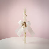 Custom Zigzag Lace Candle