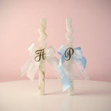 Custom Zigzag Lace Candle
