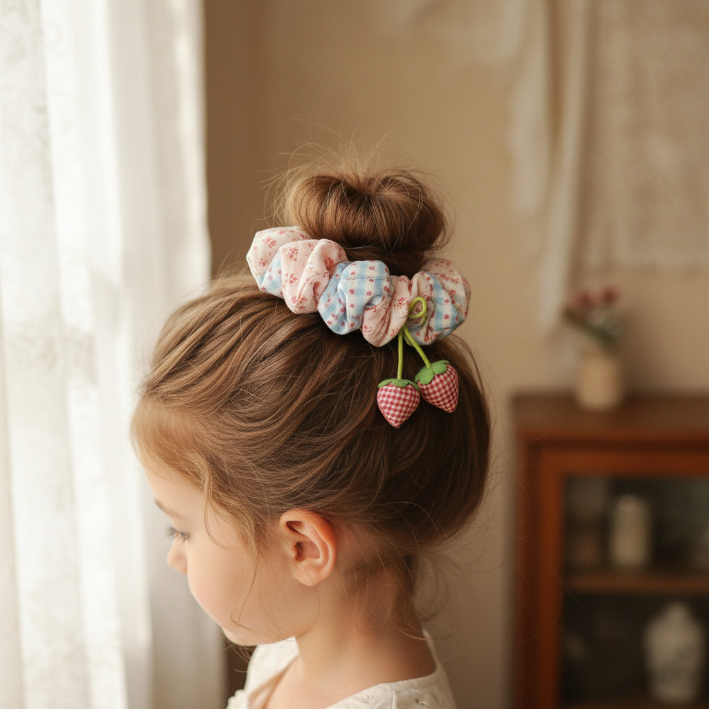 Strawberry Scrunchies