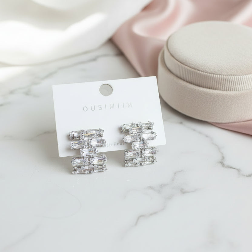 Block Stud Earrings