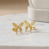 Gold Butterfly Earrings