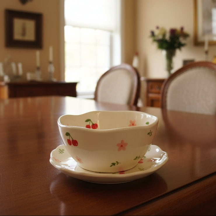 Cherry Ceramic Bowl Set