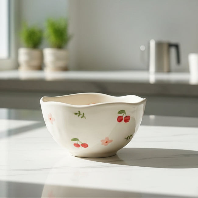 Cherry Ceramic Bowl Set