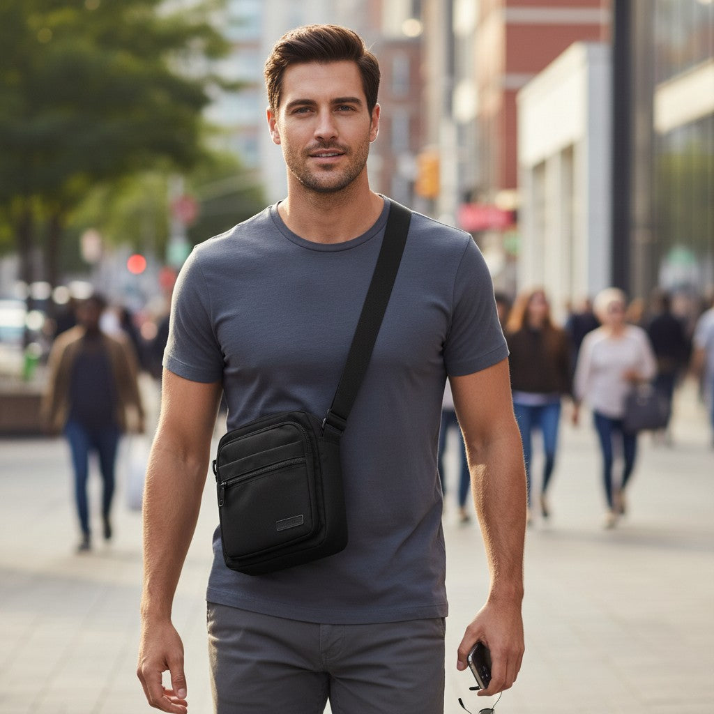 Black Crossbody Shoulder Bag