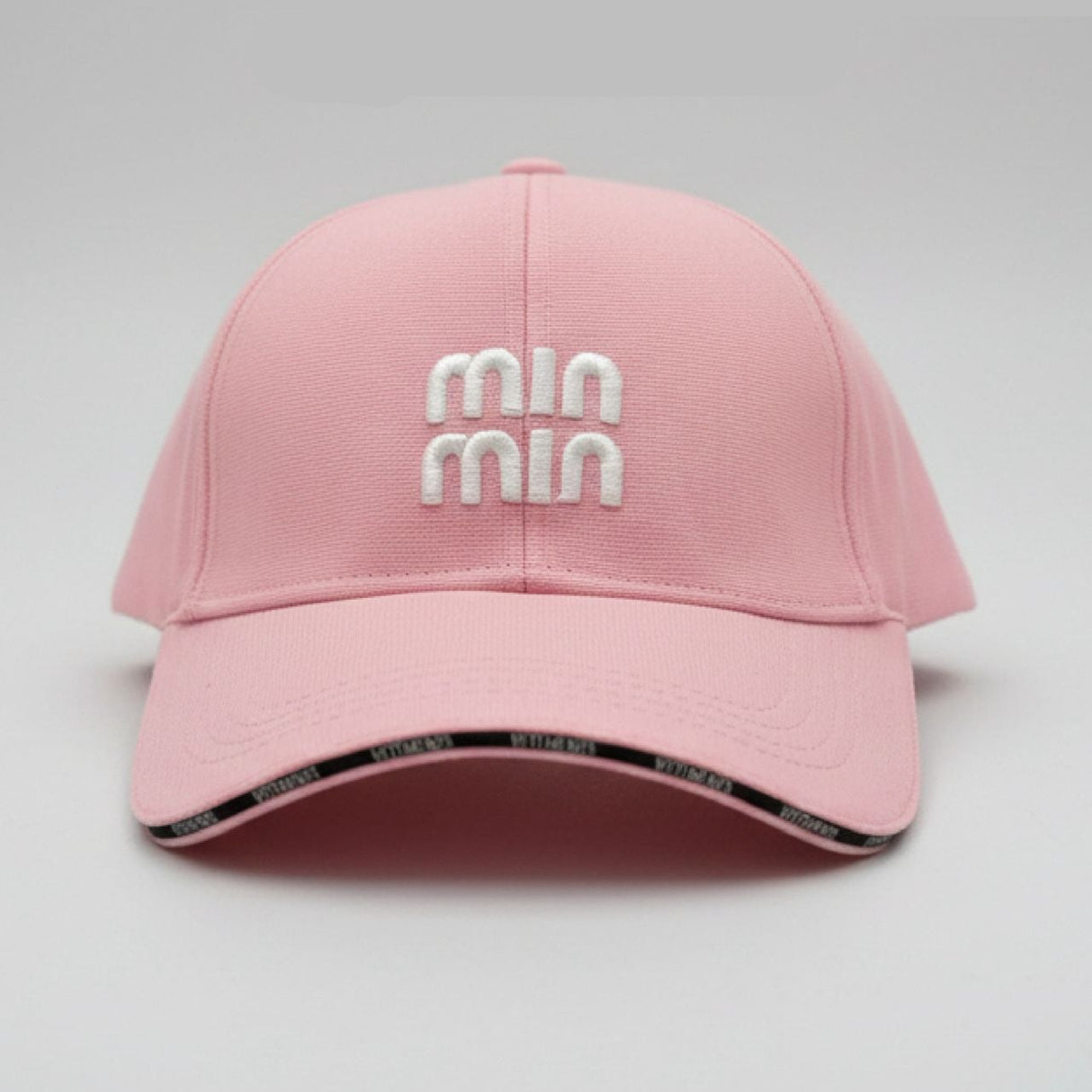 White on Pink Minimal Cap