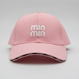 White on Pink Minimal Cap