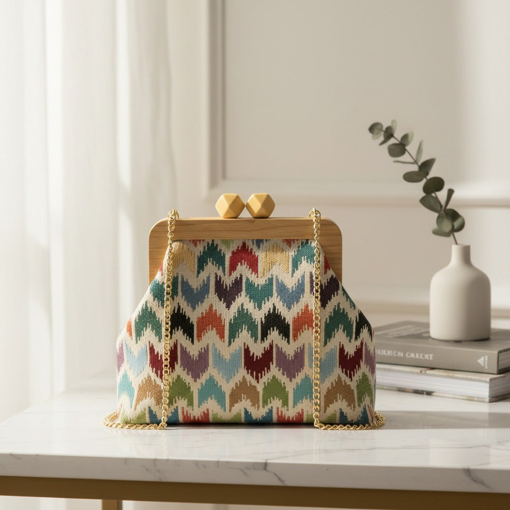 Colorful Zigzag Handmade Bag