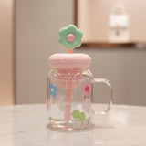 Flower Glass Mug