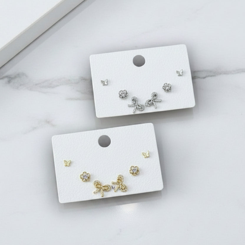 Butterfly Bow Stud Set