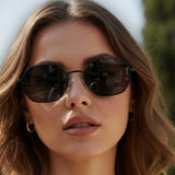 Geometric Frame Sunglasses